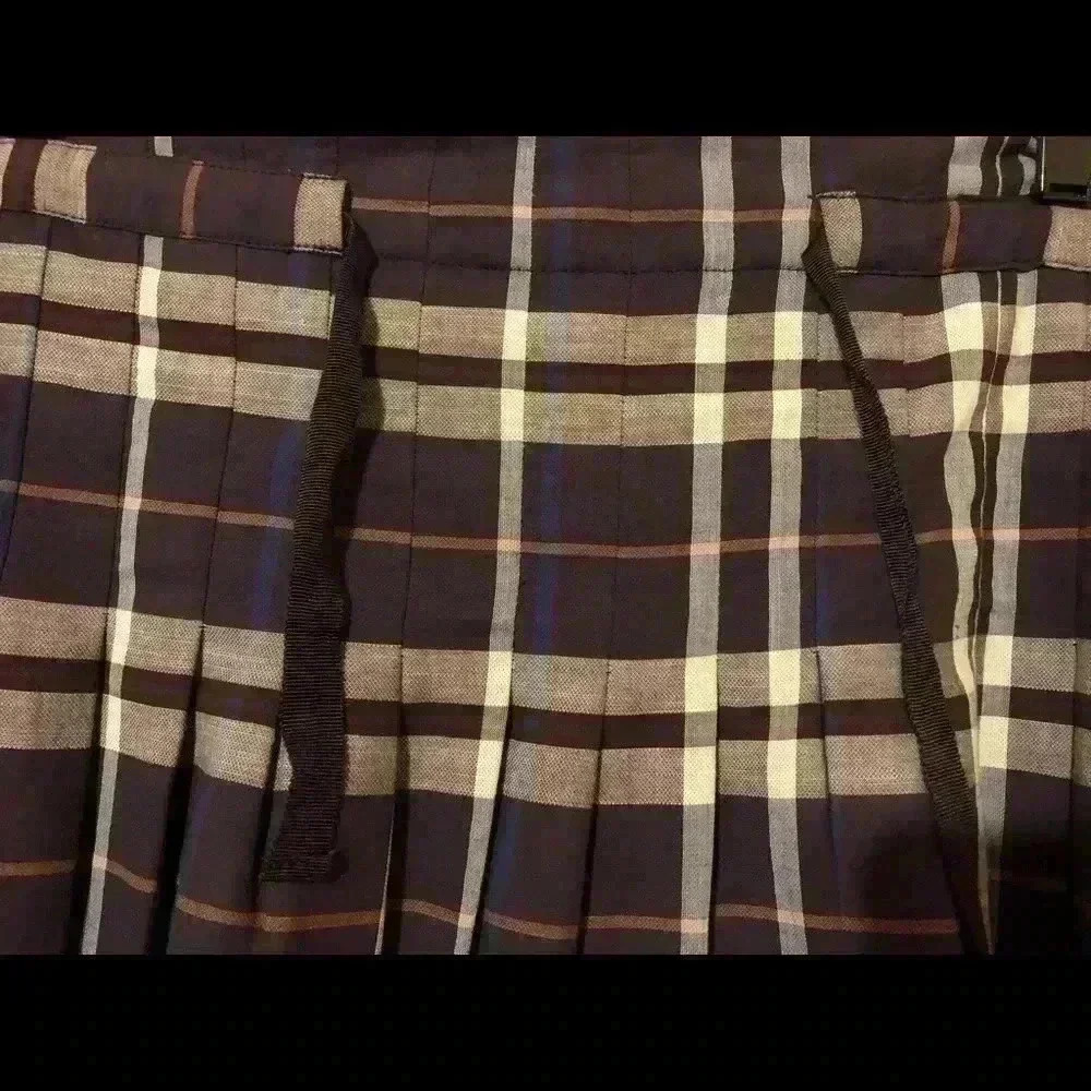 BCBGMaxazria brown plaid skirt size small - Picture 2 of 3
